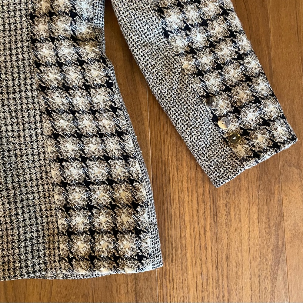 Vertigo Paris Womens Small Patchwork Wool Silk Bl… - image 9